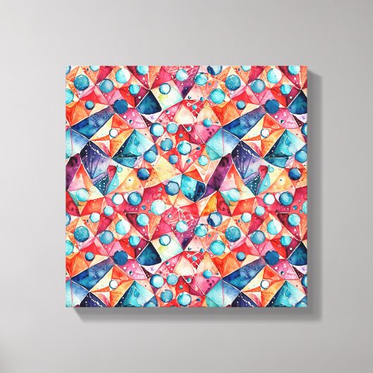 Abstract geometrisch patroon 29 - Canvas Print (Voorkant)