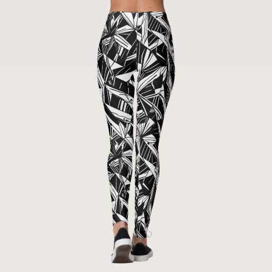 Abstract geometrisch patroon 30 - Leggings (Achterkant)