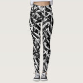 Abstract geometrisch patroon 30 - Leggings (Voorkant)