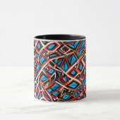 Abstract geometrisch patroon 31 - Koffie Mok (Midden)