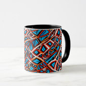Abstract geometrisch patroon 31 - Koffie Mok (Voorkant rechts)
