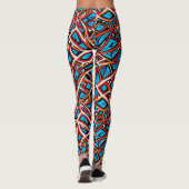 Abstract geometrisch patroon 31 - Leggings (Achterkant)