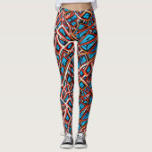 Abstract geometrisch patroon 31 - Leggings (Voorkant)