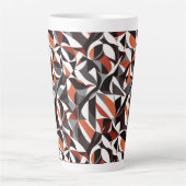 Abstract geometrisch patroon 32 - Latte Mok (Voorkant)