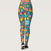 Abstract geometrisch patroon 33 - Leggings (Achterkant)