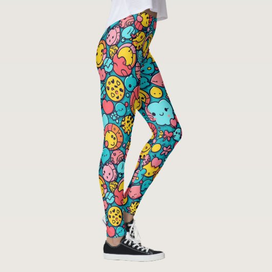 Abstract geometrisch patroon 33 - Leggings (Rechts)