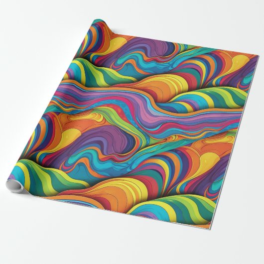 Abstract geometrisch patroon 34 - Cadeaupapier (Uitgerold)