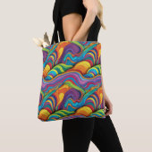 Abstract geometrisch patroon 34 - Canvas tas (Dichtbij)
