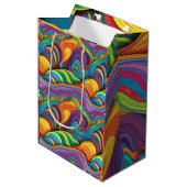 Abstract geometrisch patroon 34 - Gift Bag Medium Cadeauzakje (Voorkant Gekanteld)