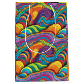 Abstract geometrisch patroon 34 - Gift Bag Medium Cadeauzakje (Voorkant)