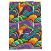 Abstract geometrisch patroon 34 - Gift Bag Medium Cadeauzakje (Achterkant)