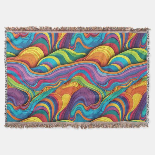 Abstract geometrisch patroon 34 - Gooi Deken (Voorkant)