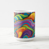 Abstract geometrisch patroon 34 - koffiemok (Center)