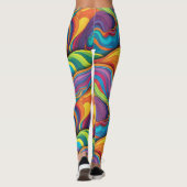 Abstract geometrisch patroon 34 - Leggings (Achterkant)