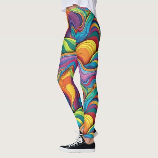 Abstract geometrisch patroon 34 - Leggings (Links)