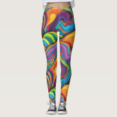 Abstract geometrisch patroon 34 - Leggings (Voorkant)