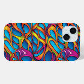 Abstract geometrisch patroon 35 - iPhone Case (Achterkant (horizontaal))