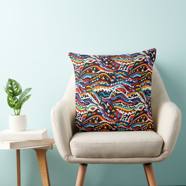 Abstract geometrisch patroon 36 - Sierkussen (Stoel)