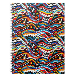 Abstract geometrisch patroon 36 - Spiraal Notitieb Notitieboek