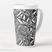 Abstract geometrisch patroon 37 - Latte Mok (Rechterhoek)