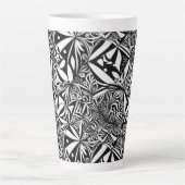 Abstract geometrisch patroon 37 - Latte Mok (Voorkant)