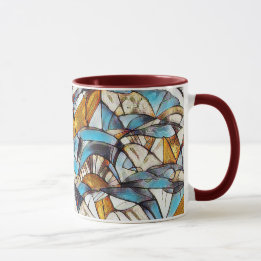 Abstract geometrisch patroon 40 - Koffie Mok