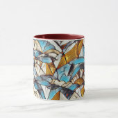Abstract geometrisch patroon 40 - Koffie Mok (Midden)