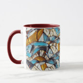 Abstract geometrisch patroon 40 - Koffie Mok (Links)