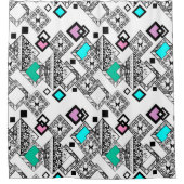 Abstract geometrisch patroon #abstract #geometric douchegordijn (Voorkant)