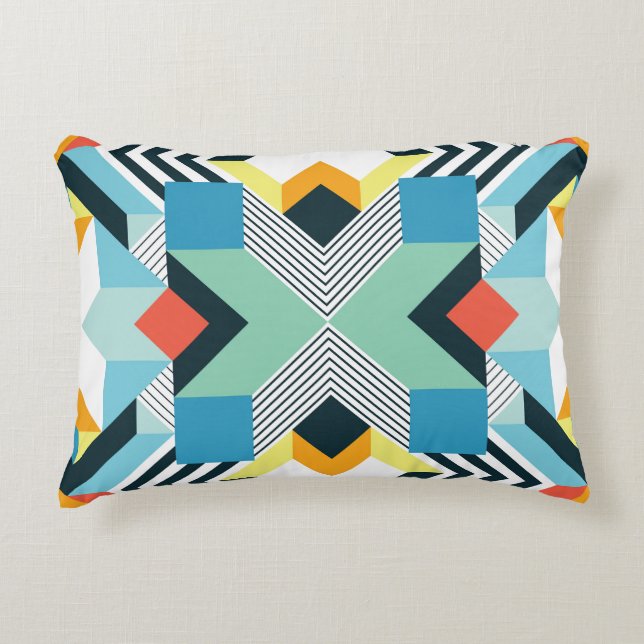 Abstract geometrisch patroon. accent kussen (Voorkant)