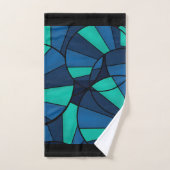Abstract geometrisch patroon bad handdoek (Handdoek)