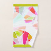 Abstract geometrisch patroon bad handdoek (Handdoek)