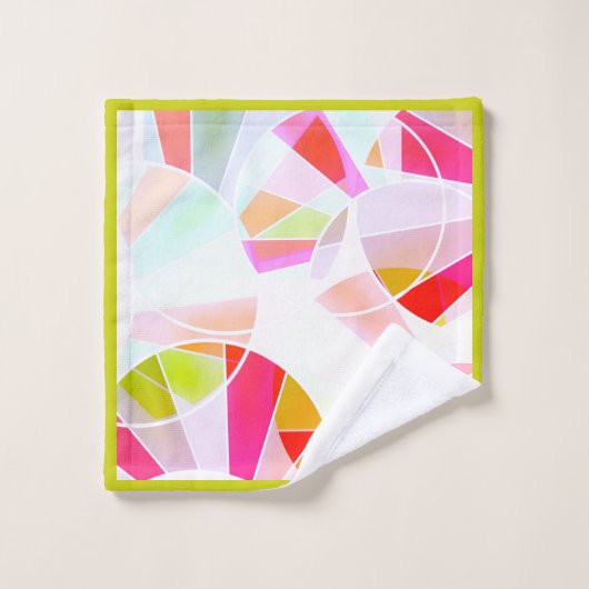 Abstract geometrisch patroon bad handdoek (Wasdoekje)