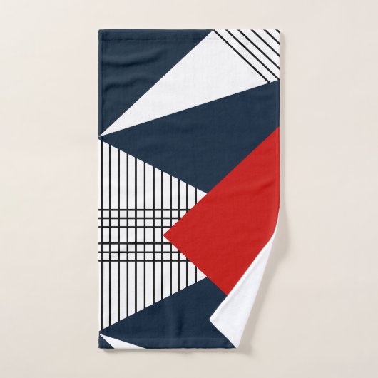 Abstract geometrisch patroon bad handdoek (Handdoek)