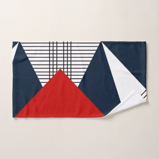 Abstract geometrisch patroon bad handdoek (Handdoek)