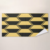 Abstract geometrisch patroon badhanddoek (Badhanddoek)