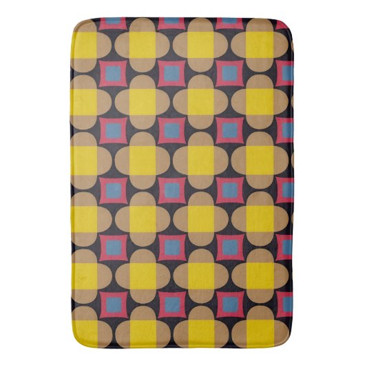 Abstract geometrisch patroon badmat (Voorkant Verticaal)