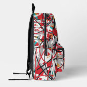 Abstract geometrisch patroon bedrukte rugzak (Links)