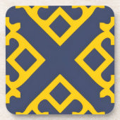 Abstract geometrisch patroon bier onderzetter (Voorkant)