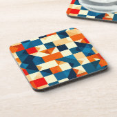 Abstract Geometrisch Patroon Bier Onderzetter (Linkerzijde)