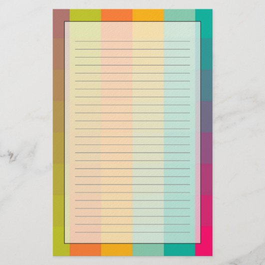 Abstract geometrisch patroon briefpapier (Voorkant)