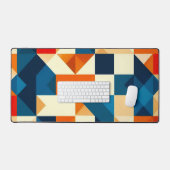 Abstract geometrisch patroon bureaumat (Keyboard & Muis)