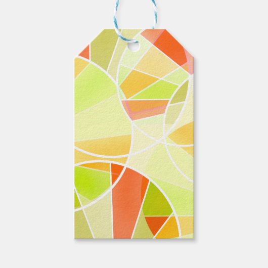 Abstract geometrisch patroon cadeaulabel (Voorkant)