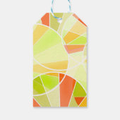 Abstract geometrisch patroon cadeaulabel (Achterkant)