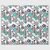 Abstract geometrisch patroon cadeaupapier (Vlak)