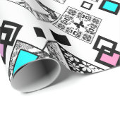 Abstract geometrisch patroon cadeaupapier (Rol Hoek)