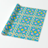 Abstract Geometrisch Patroon Cadeaupapier (Uitgerold)