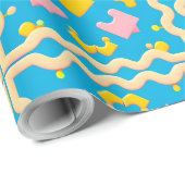 Abstract Geometrisch Patroon Cadeaupapier (Rol Hoek)