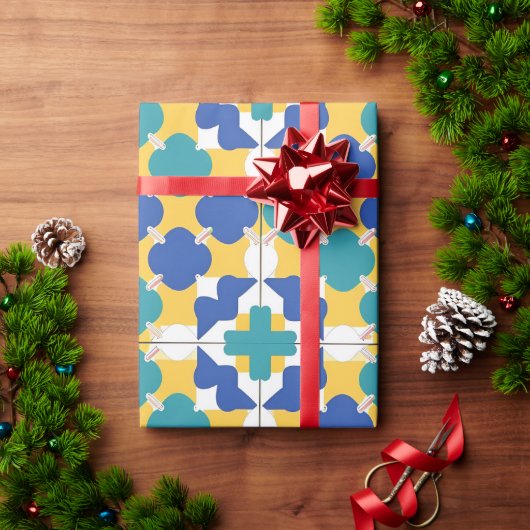 Abstract Geometrisch Patroon Cadeaupapier (Feestdagen Geschenken)
