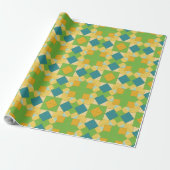 Abstract geometrisch patroon cadeaupapier (Uitgerold)